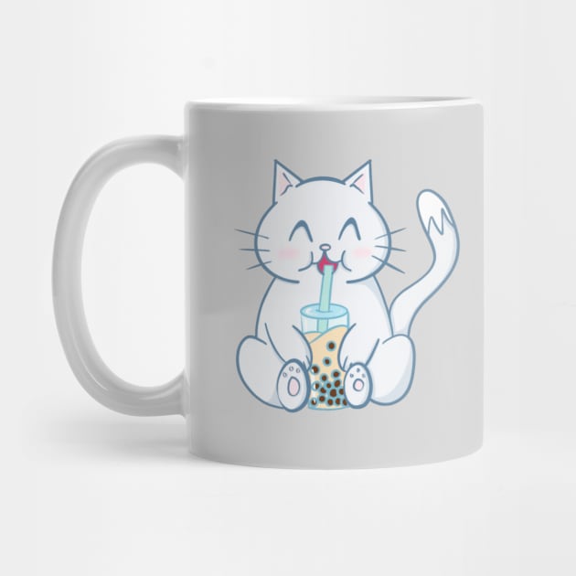 Kitty Cat Bubble Tea Boba by SharSquaredArt